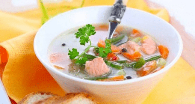 rybacia polievka na bielkovinovej diéte
